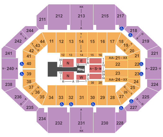 Rupp Arena At Central Bank Center WWE Seating Chart