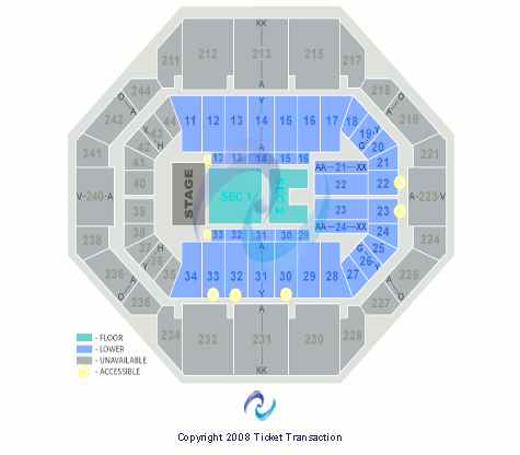 Rupp Arena At Central Bank Center T-Stage Seating Chart