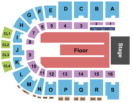 Ice Arena at The Monument Bob Seger Seating Chart
