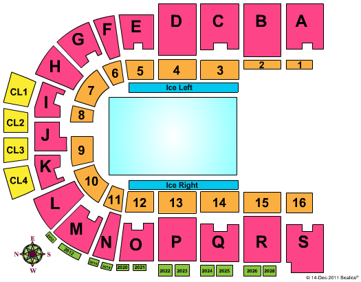 Ice Arena at The Monument Disney On Ice Seating Chart