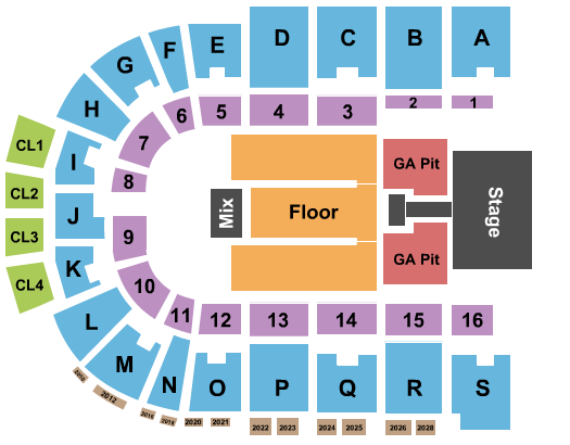 Ice Arena at The Monument Kelsea Ballerini Seating Chart