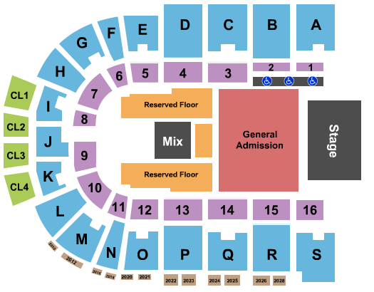 Ice Arena at The Monument Korn Seating Chart