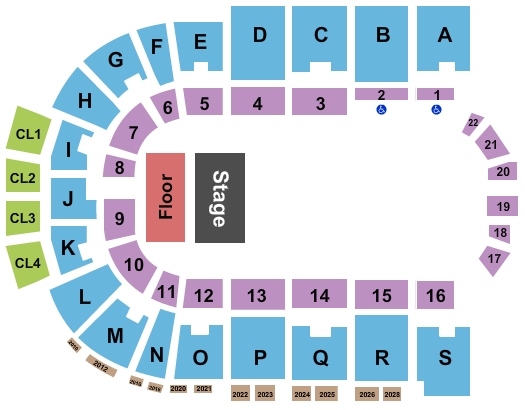 Ice Arena at The Monument Newsboys Seating Chart