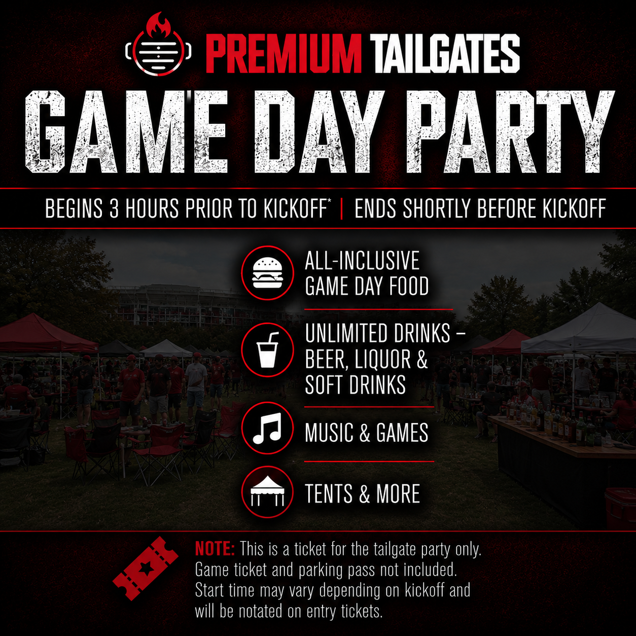 Premium Tailgate Party: Rutgers Scarlet Knights vs. Michigan State Spartans