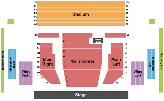 Ruth A. Knoll Theater At Schauer Arts Center End Stage Seating Chart