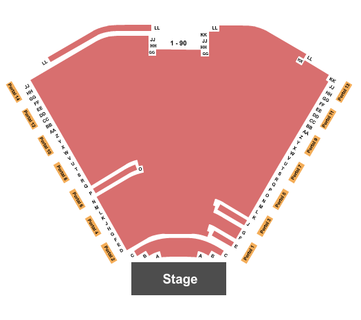 Ruth Eckerd Hall Seating Map