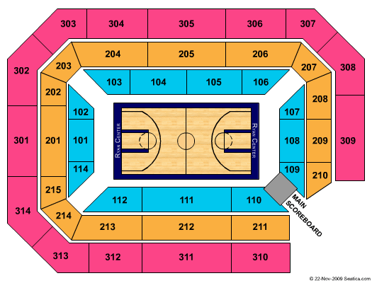 Richmond Spiders Basketball Seating Chart