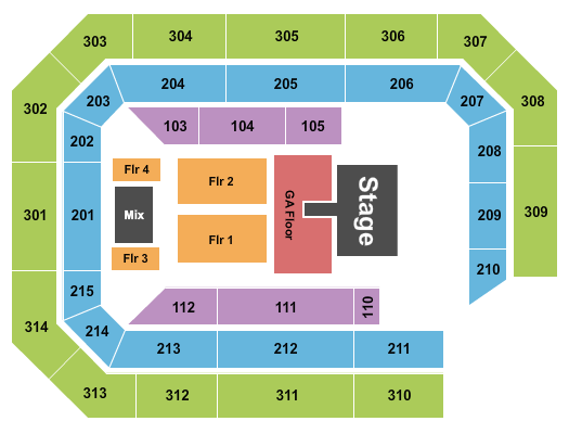 Ryan Center Brett Eldridge Seating Chart