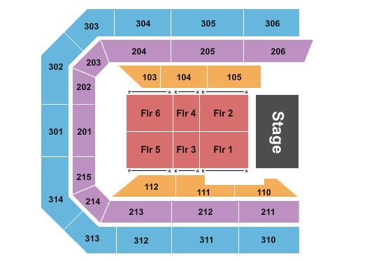 Ryan Center Endstage 4 Seating Chart