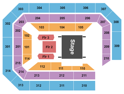 Ryan Center Monster High Live Seating Chart