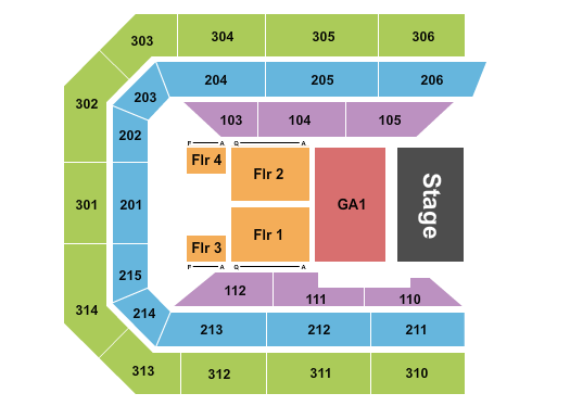 Ryan Center Parker McCollum Seating Chart