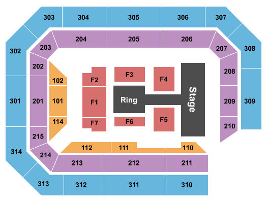 Ryan Center Wrestling Seating Chart