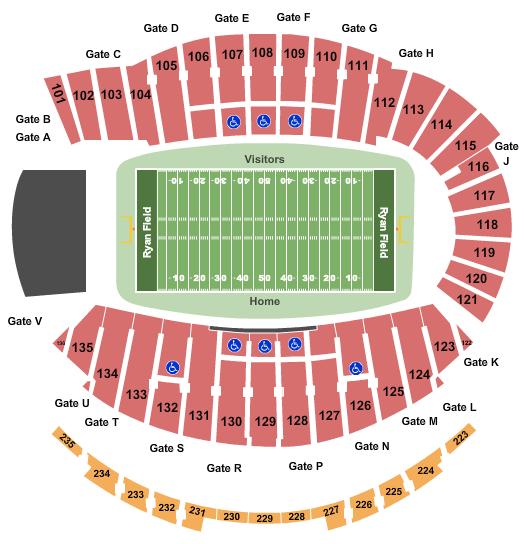 Michigan State Football Field Seating Chart