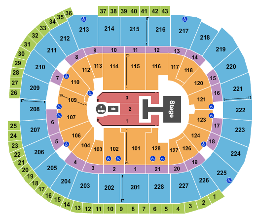 SAP Center Disney Seating Chart