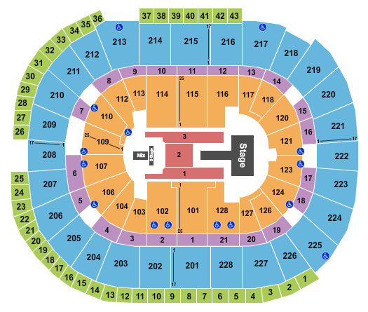 SAP Center J Balvin Seating Chart