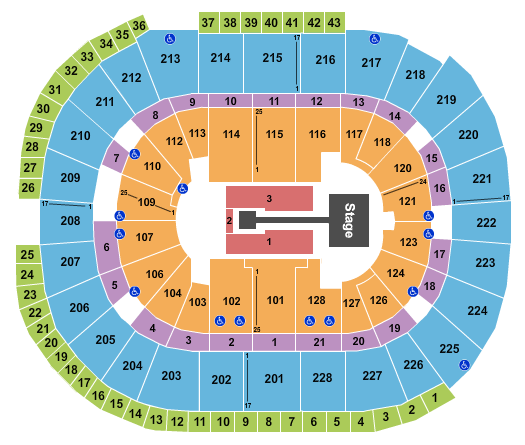 SAP Center Anuel AA Seating Chart