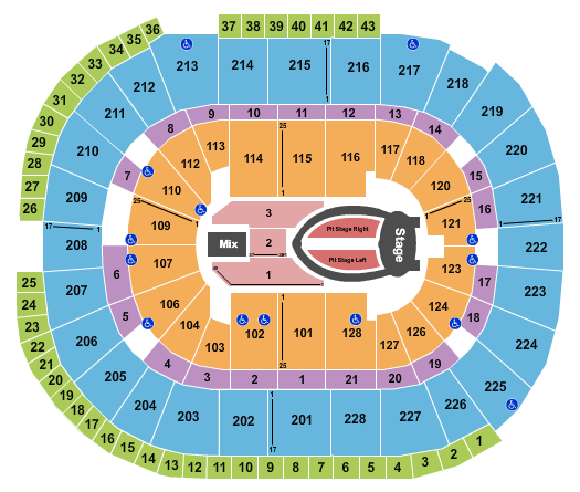 SAP Center Ariana Grande Seating Chart