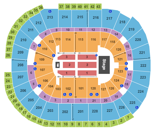 SAP Center Bon Jovi Seating Chart