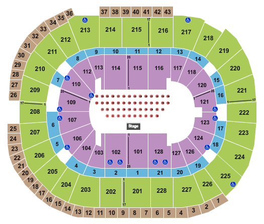 SAP Center Comedy Seating Chart