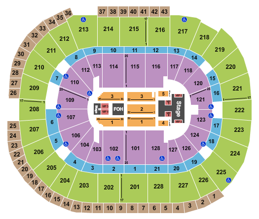 SAP Center Demi Lovato Seating Chart