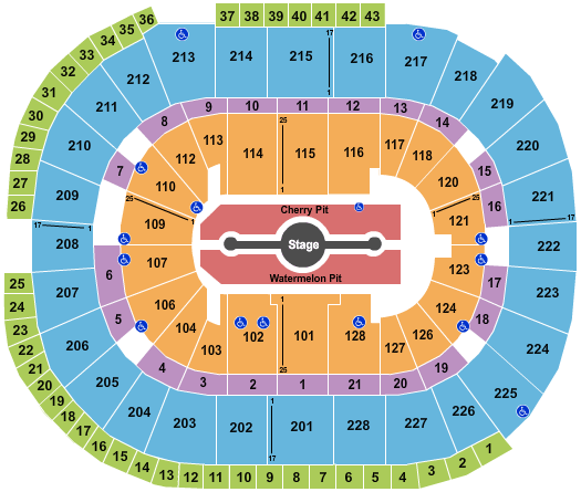 SAP Center Harry Styles Seating Chart