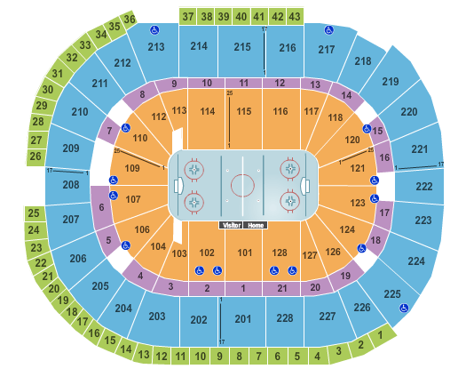 SAP Center - Hockey Seating Chart | Cheapo Ticketing