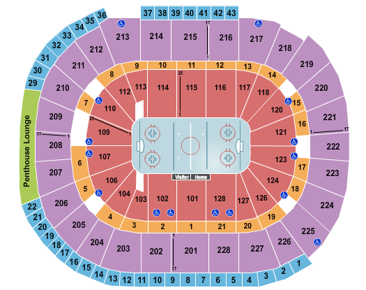 SAP Center Hockey Seating Chart