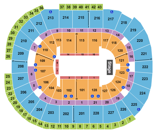 SAP Center Ice Show Seating Chart