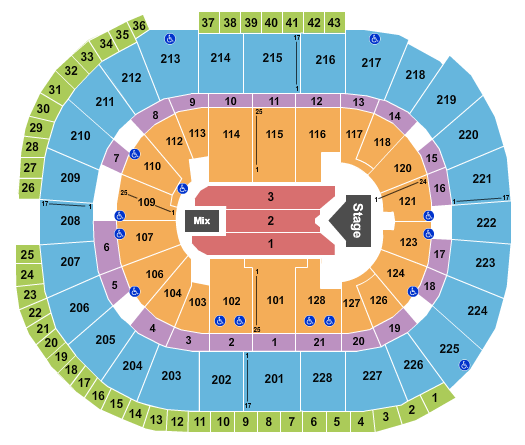 SAP Center Jelly Roll Seating Chart