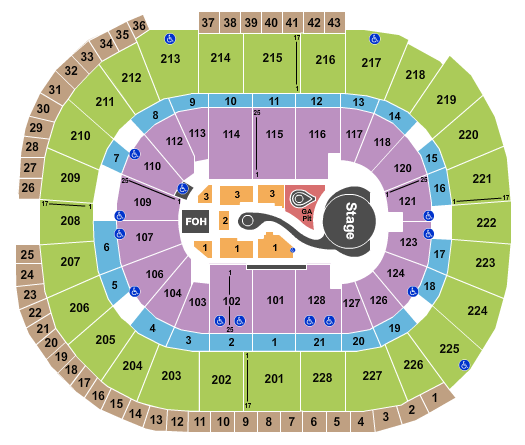 SAP Center Katy Perry Seating Chart