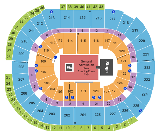 SAP Center Linkin Park Seating Chart