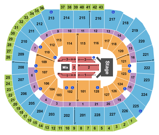 SAP Center Luis Miguel Seating Chart