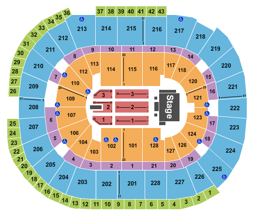 SAP Center Paul McCartney Seating Chart