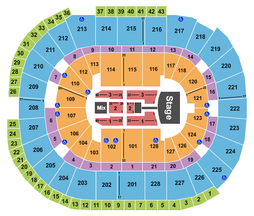 SAP Center Queen & Adam Lambert Seating Chart