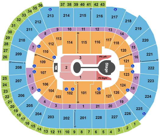 SAP Center Shawn Mendes Seating Chart