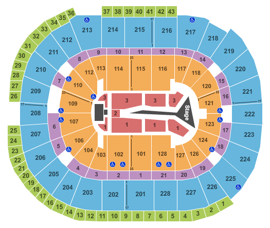 SAP Center The Weekend Seating Chart