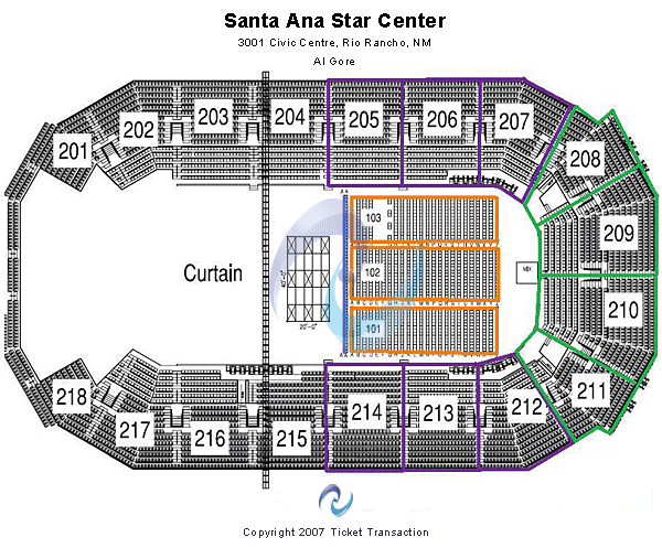 Rio Rancho Events Center HalfHouse Seating Chart