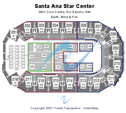 Rio Rancho Events Center Earth_Wind_and_Fire Seating Chart