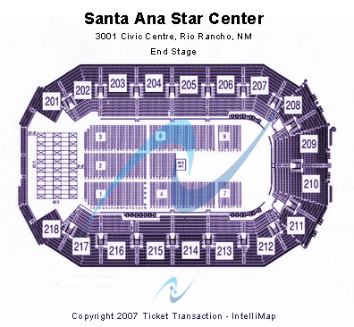 Rio Rancho Events Center End Stage Seating Chart