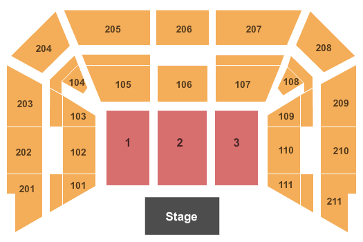 TU Arena at Towson University End Stage Seating Chart