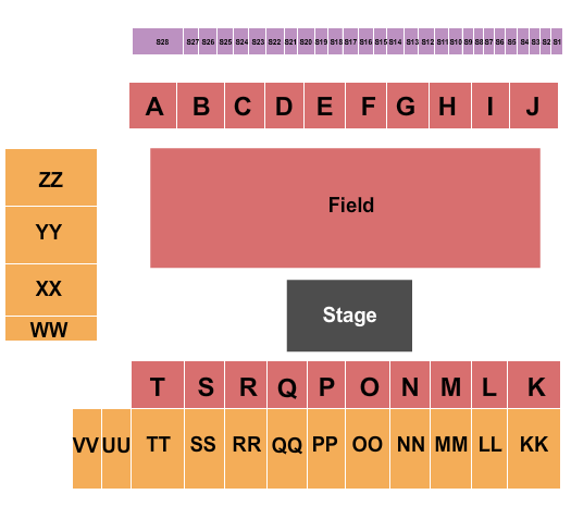 SMS Equipment Stadium at Shell Place Carrie Underwood Seating Chart
