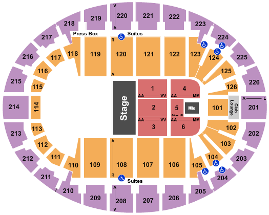 SNHU Arena Half House 2 Seating Chart