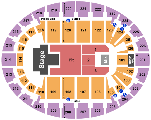 SNHU Arena Avenged Sevenfold Seating Chart