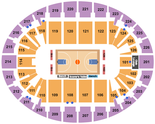 SNHU Arena Basketball Seating Chart