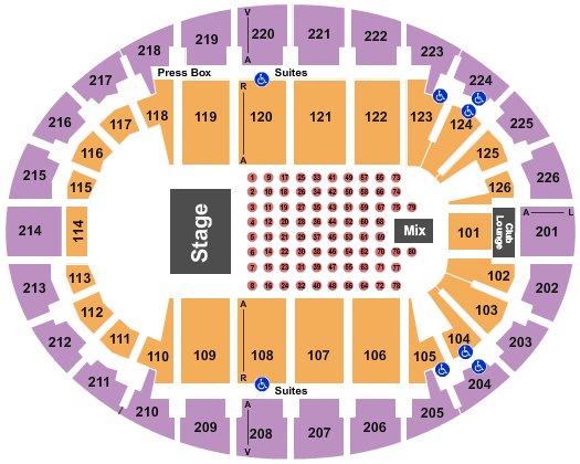 SNHU Arena Boston Pops Seating Chart