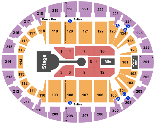 SNHU Arena Casting Crowns Seating Chart