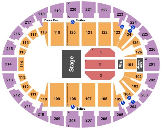 SNHU Arena Cirque Dreams Holidaze Seating Chart