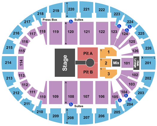 SNHU Arena Cole Swindell Seating Chart