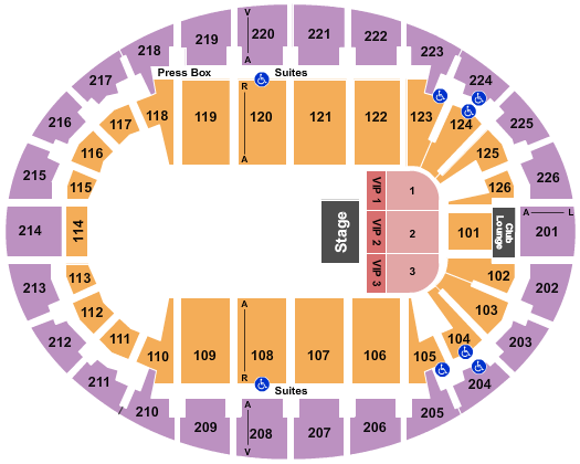 SNHU Arena Half House VIP Seating Chart