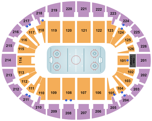 SNHU Arena Monarchs Hockey Seating Chart